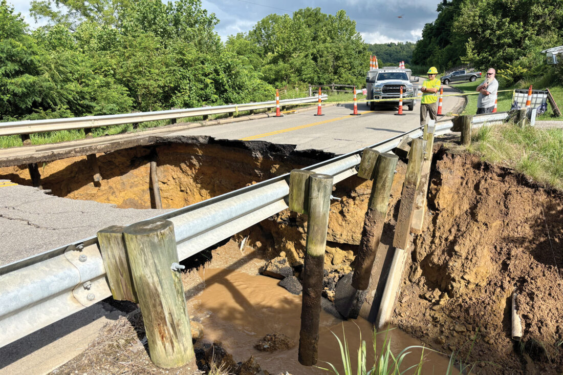 Picture This: Culvert Collapse Closes Ohio 144 - News and Sentinel